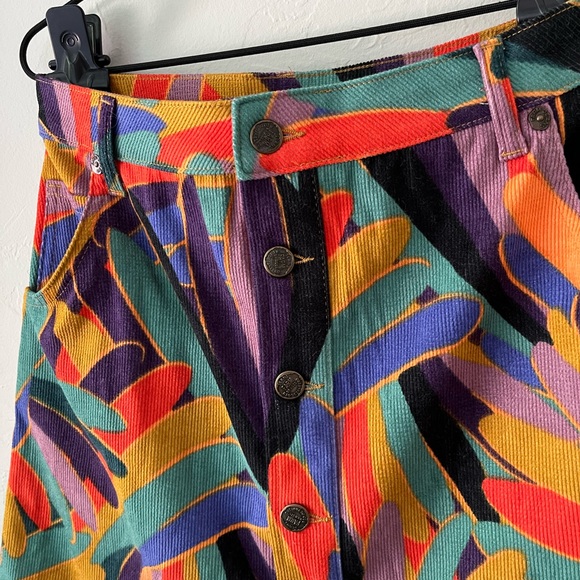 ❤️FARM RIO ANTHROPOLOGIE KIKI MINI CORDUROY SKIRT S - Picture 6 of 7
